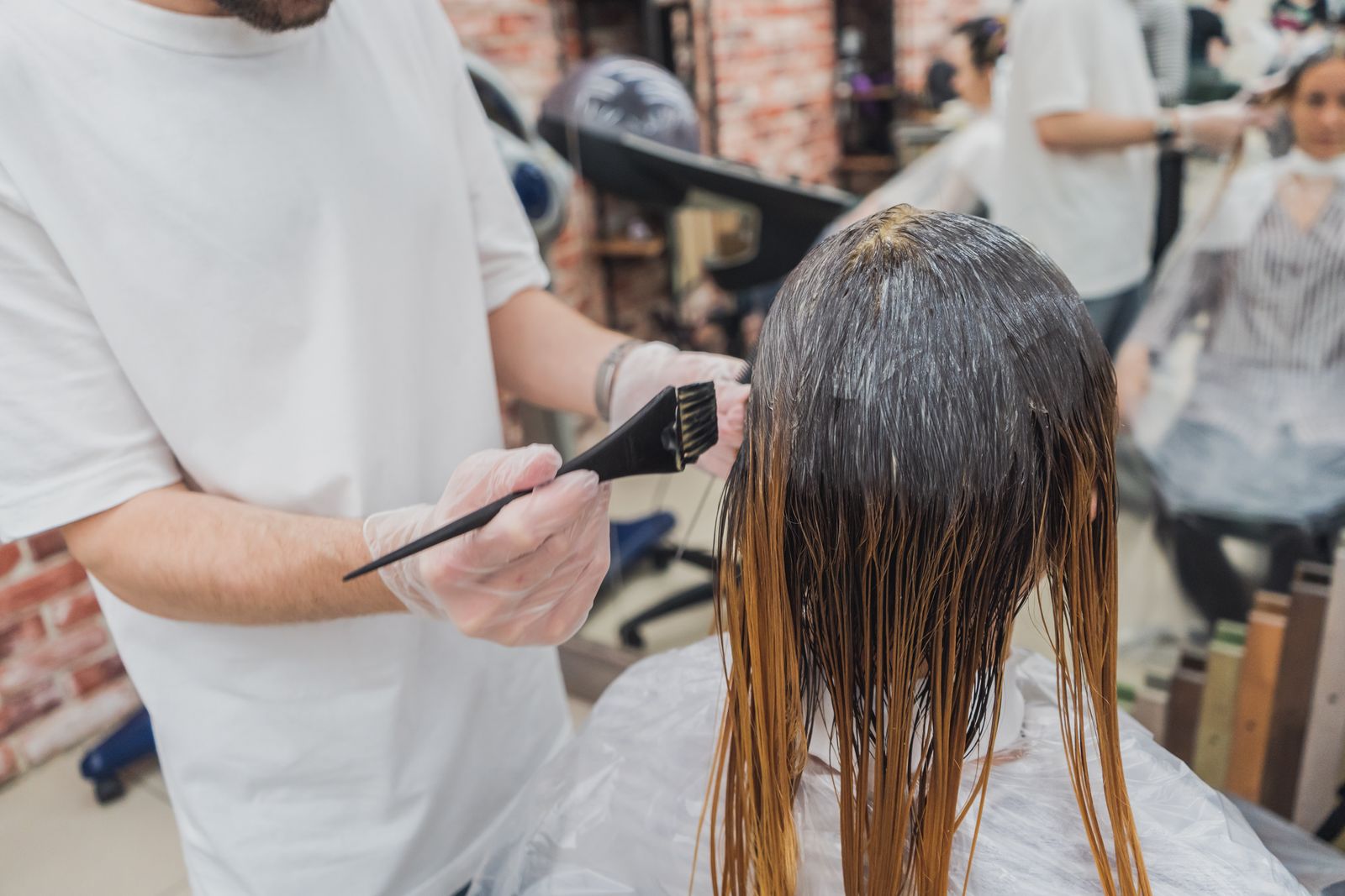 Balayage-Technik in Anwendung